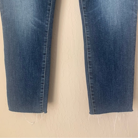 PAIGE Skyline Skinny Crop Mid-Rise Pico Jeans Raw Hem Size 27 - Picture 10 of 15
